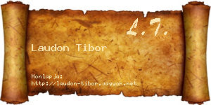 Laudon Tibor névjegykártya