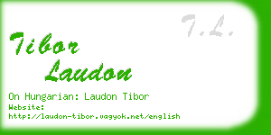 tibor laudon business card